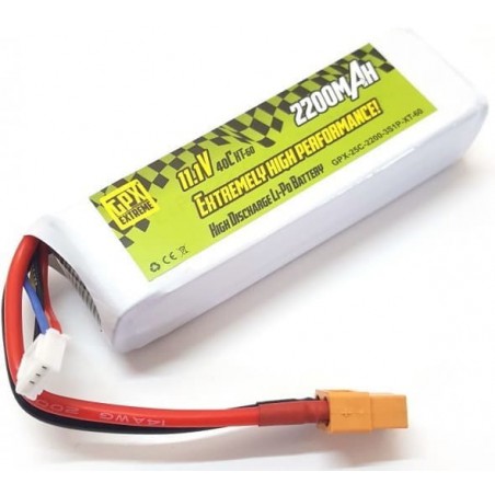 GPX XT60 Batterie LiPo 11,1v 2200mah 25C