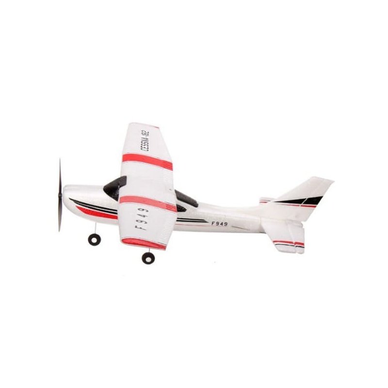 Avion RC WLtoys F949 Cessna-182 – 3 Canaux, Gyroscope 6 Axes, Moteur 720 – Pour Débutants, Vol 25 Min