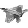 F22 Raptor (260mm) 3D / 6G Gyro Voltige Avion RC Brushless RTF avec 2 batteries LiPo