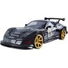 GT-S RC drift 1/10 vue de profil, carrosserie noire