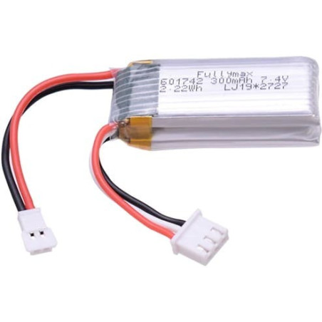 WLtoys Batterie Lipo 7,4V 300mAh pour Avion F959, A800 et A6007