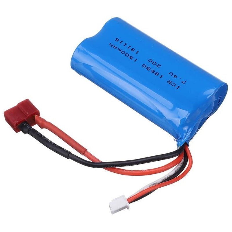 VGEBY – Batterie Lithium 7.4V 1500mAh 15C – Prise 5500 Femelle – Compatible T39 T40 F39 F49 822 – RC Avion/voie/bateau