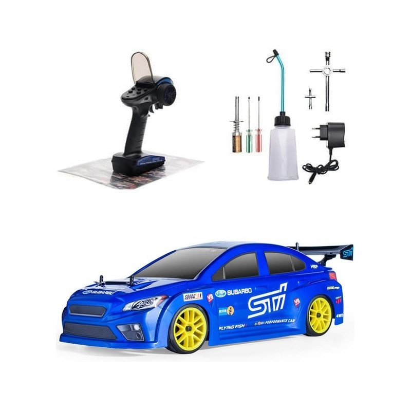 Voiture RC Thermique HSP Subaru WRX STI 1/10 Drift Nitro RTR