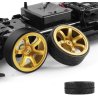 Jantes dorées et pneus drift de rechange de la Camaro RC 1/10