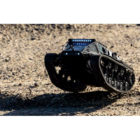 Tank RC JJRC C8812 – Char à Chenilles Tout-terrain, LED, échelle 1/12, Neuf