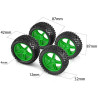 Roues Tout-Terrain pour Voitures RC 1/10 - HSP 06010 + 06026