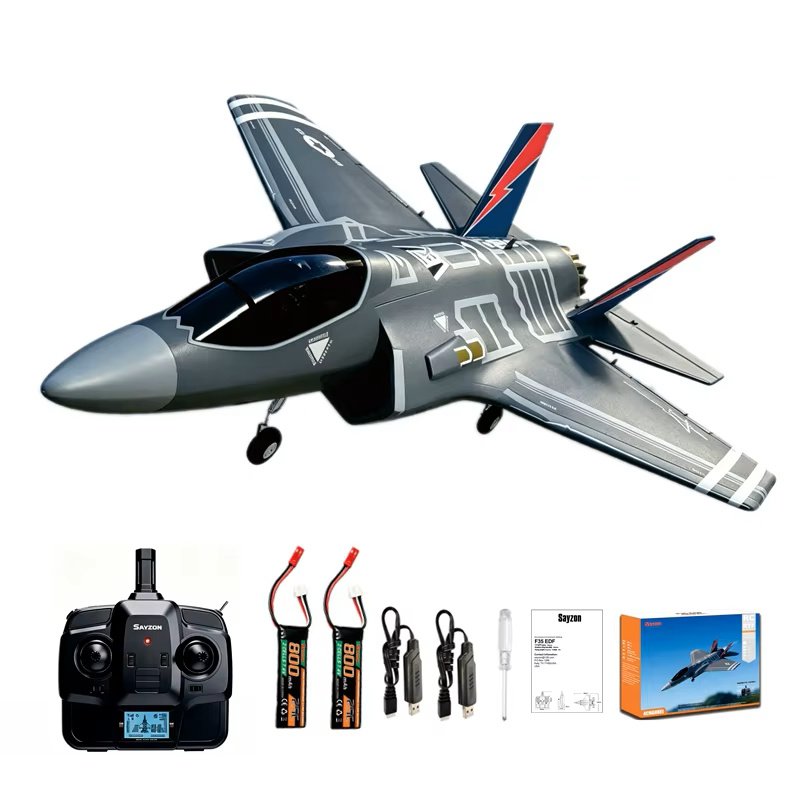 Avion RC F-35 Lightning à Turbine EDF 40mm – Brushless 4 Canaux 3D/6G