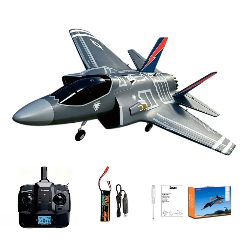 Avion RC F-35 Lightning à Turbine EDF 40mm – Brushless 4 Canaux 3D/6G